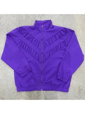 VNTG Teddi Sport Purple Windbreaker Jacket